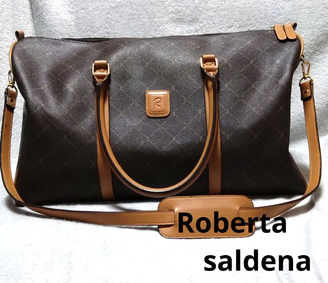 Belleza Roberta Saldena 2do a 3er Día Patrón Total Boston Volver | 美品 Roberta saldena 2日〜3日 総柄 旅行 ボストン バック