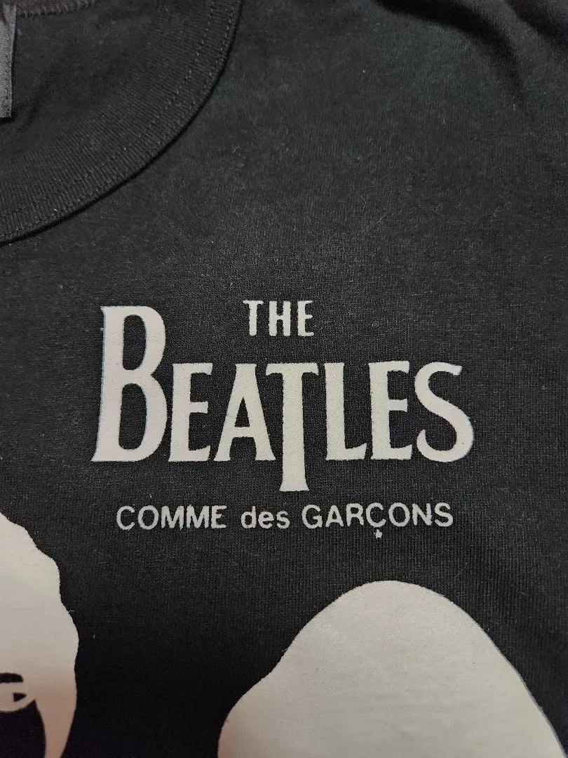 [Beauty] Com de Garson Beatles T -shirt Short Sleeve Black XL | 【美品】コム・デ・ギャルソン　ビートルズ　Tシャツ　半袖　黒　XL