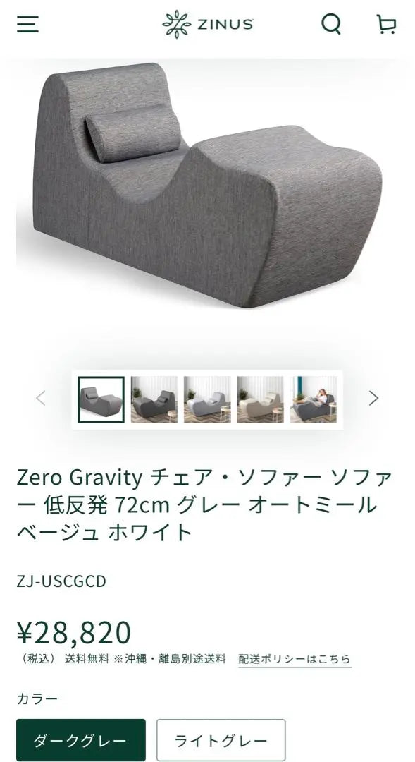 [Directly picked up in Fukuoka Prefecture] ZeroGravity Chair Lounge Sofa