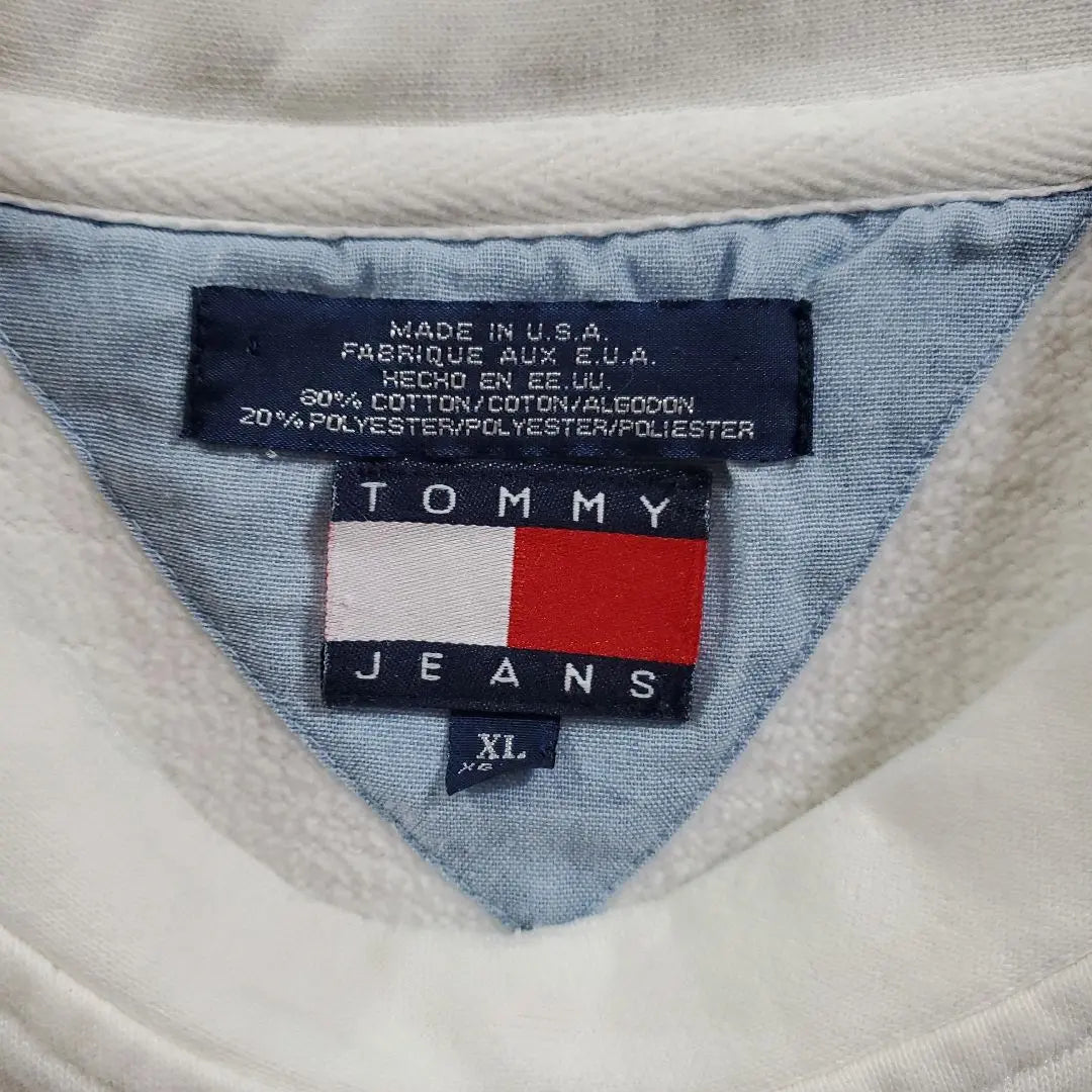 111☆Tommy Jeans☆Sweatshirt☆90s☆Made in USA☆Logo tag