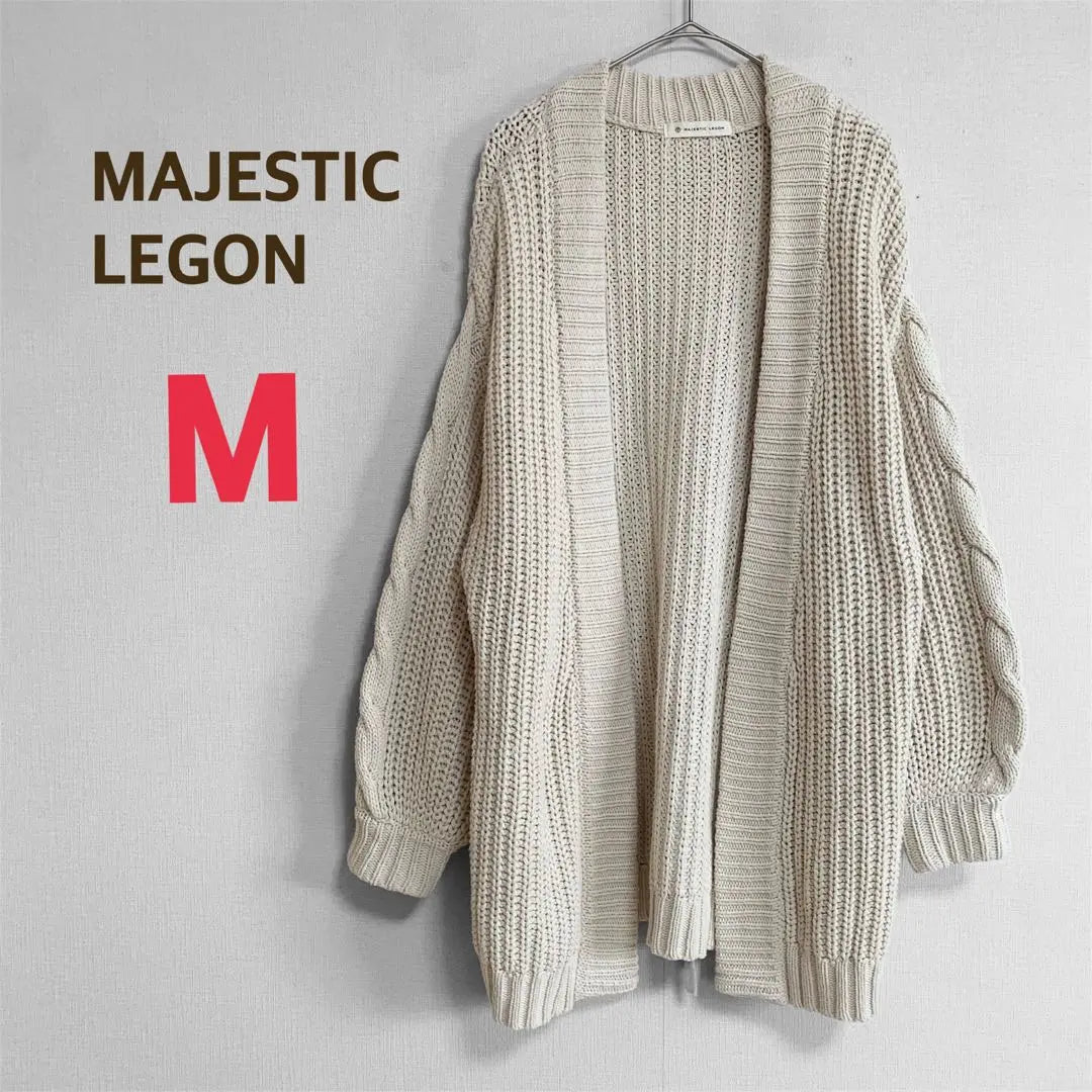 Majestic Legon M Cardigan Outerwear Beige Oversized