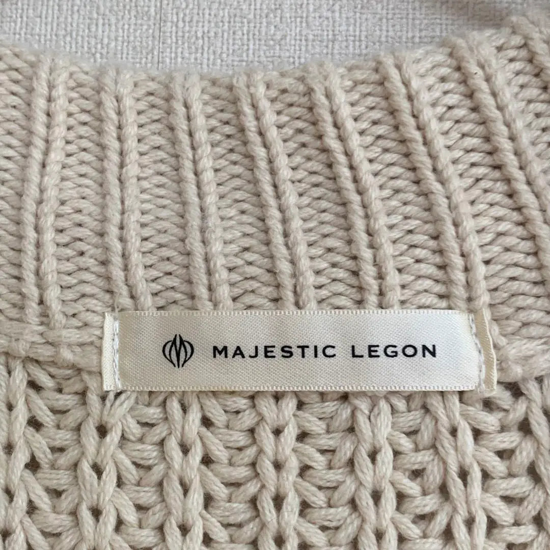 Majestic Legon M Cardigan Outerwear Beige Oversized