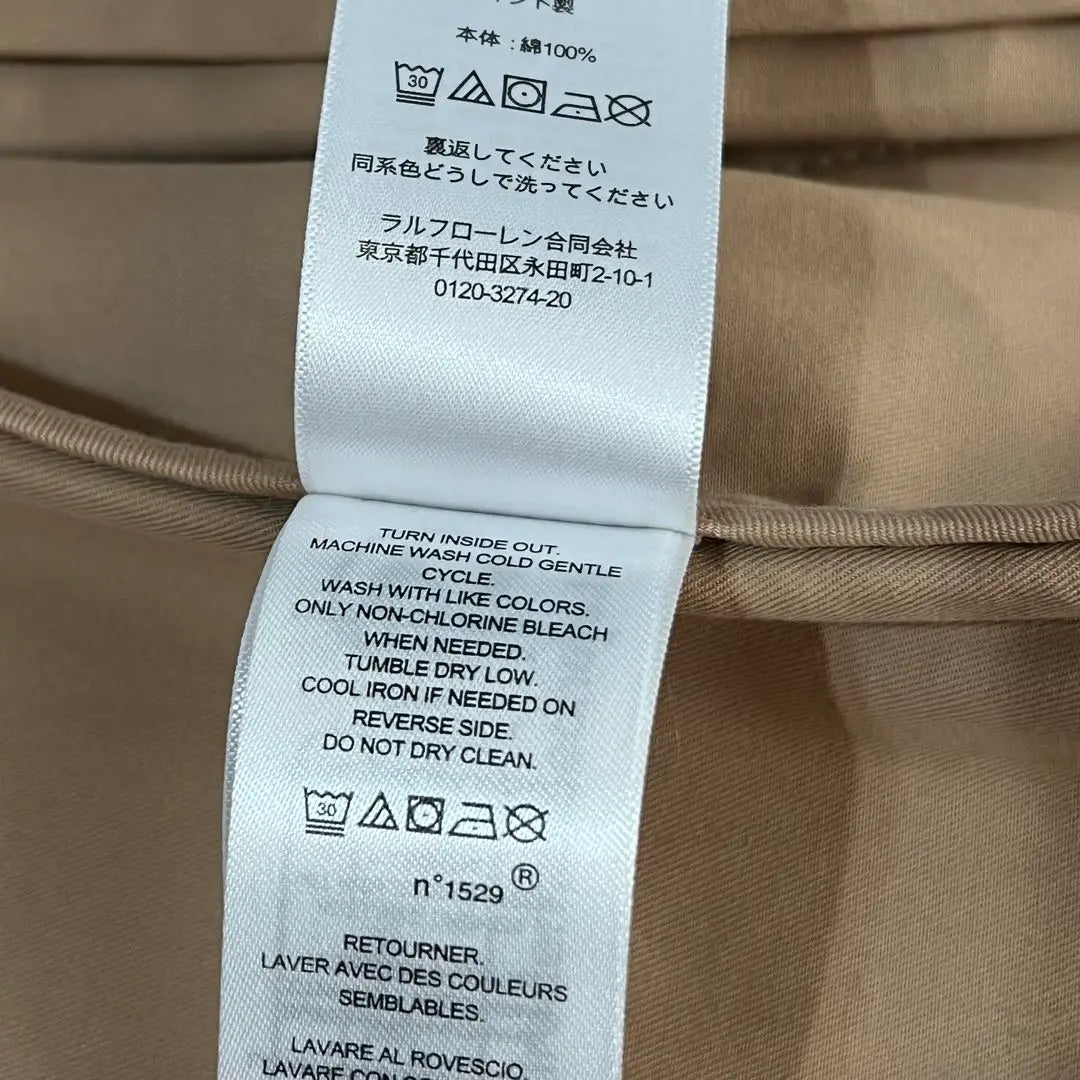 Nuevo ❤️ Gabardina corta cruzada de sarga de Ralph Lauren ML