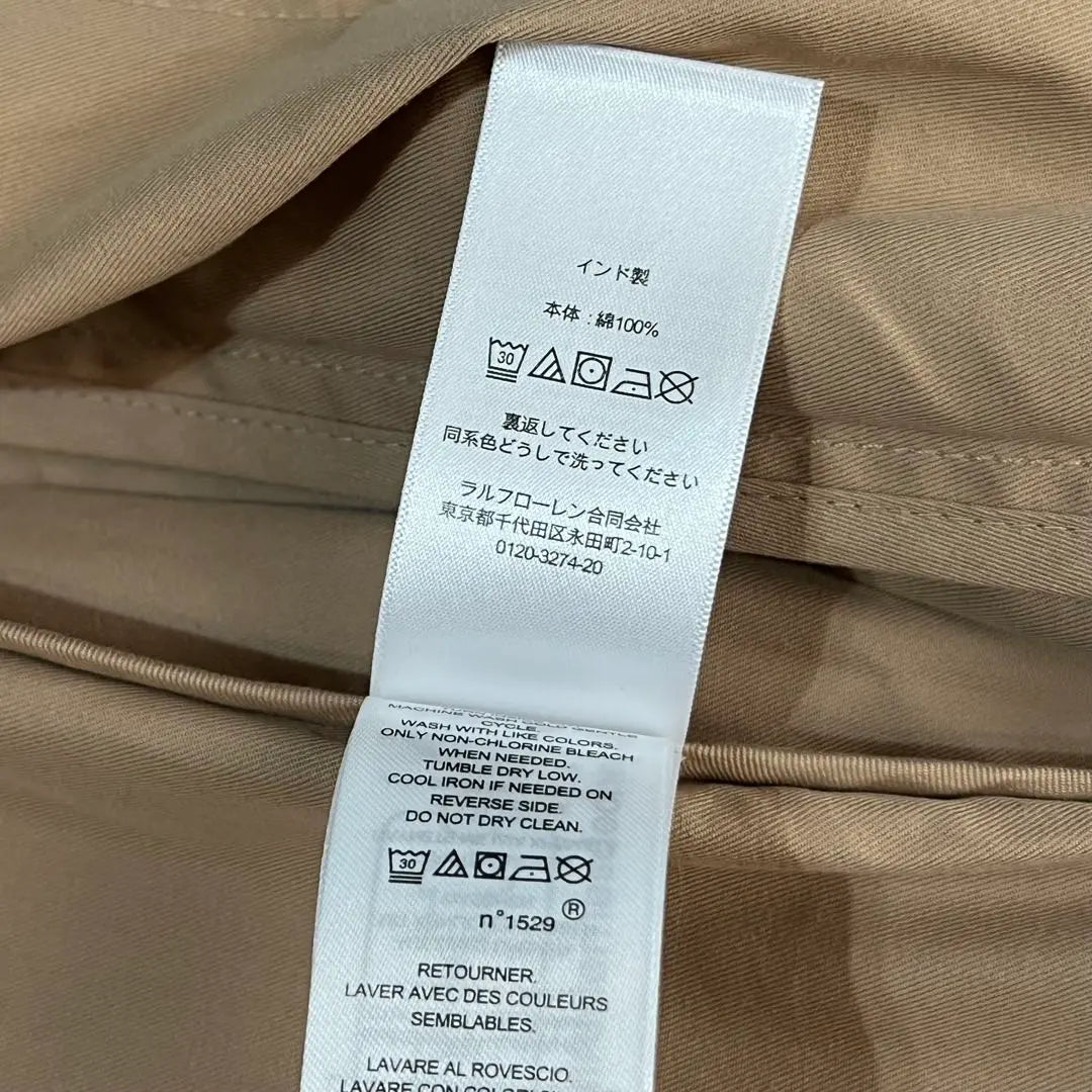 Nuevo ❤️ Gabardina corta cruzada de sarga de Ralph Lauren ML