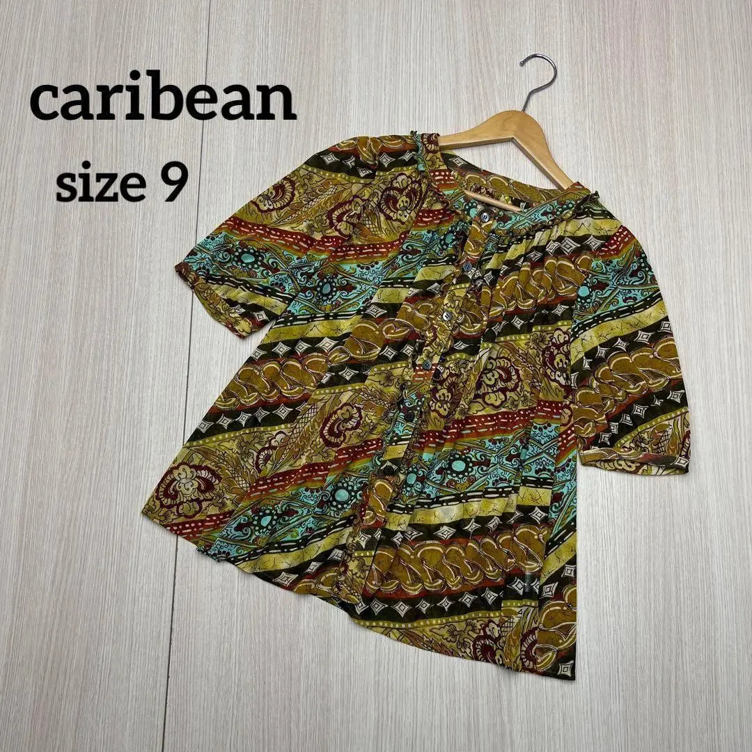 ● Mrs. Women's Clothes CARIBean Mesh Tops Size 9