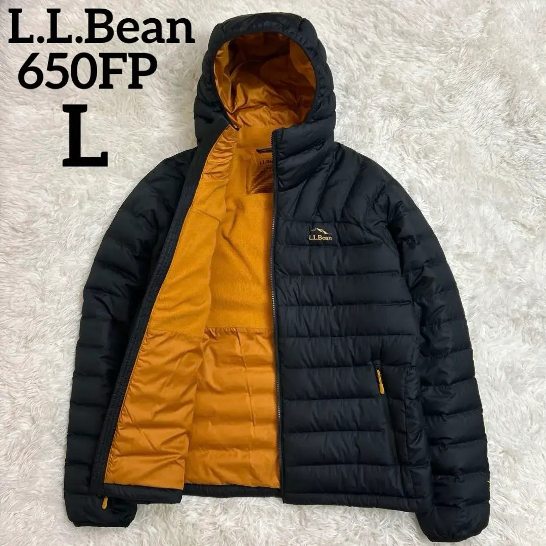 L.L.Bean Beans Down Hooded Jacket L Good Condition