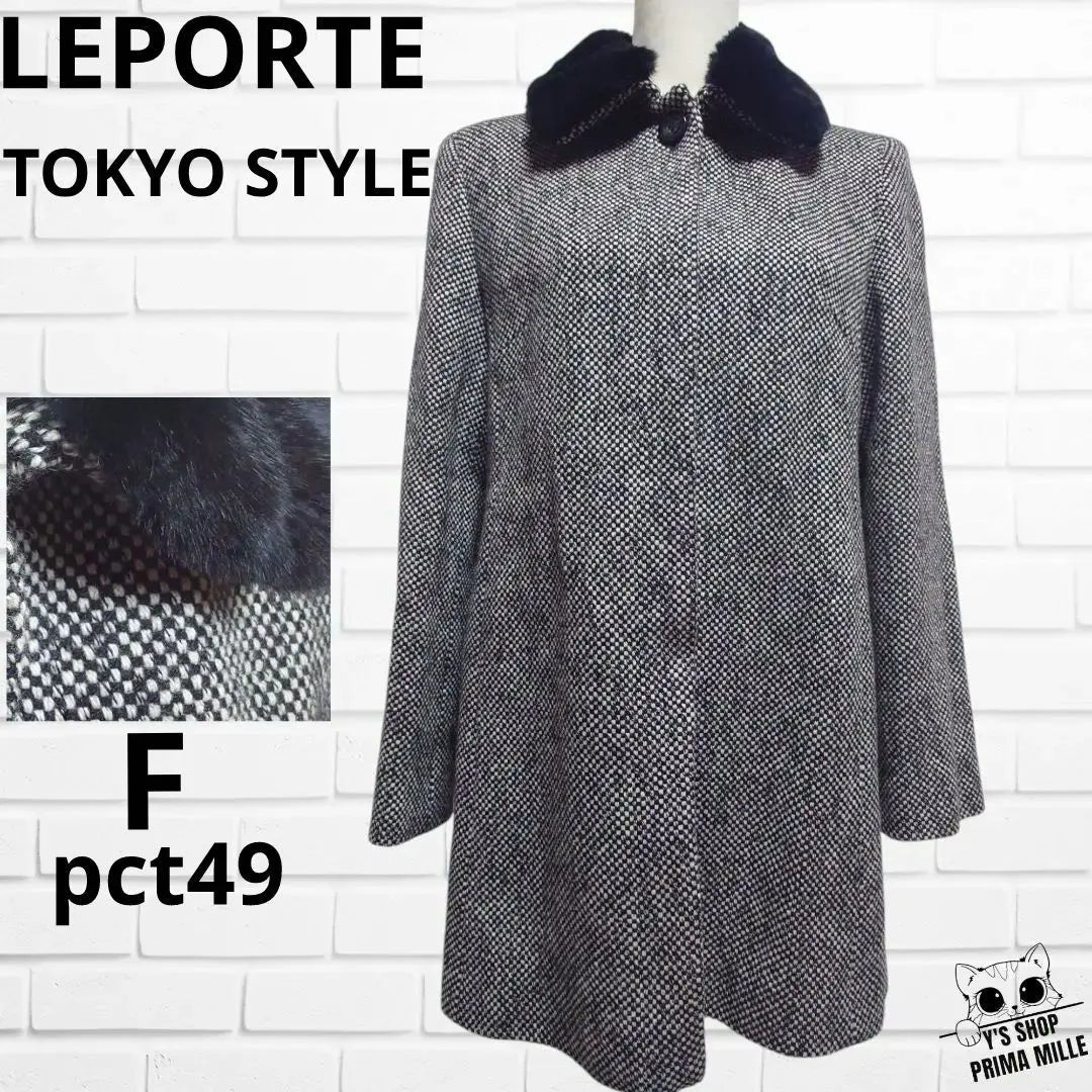 Abrigo de lana de piel estilo Tokio de LEPORTE Rex pct49