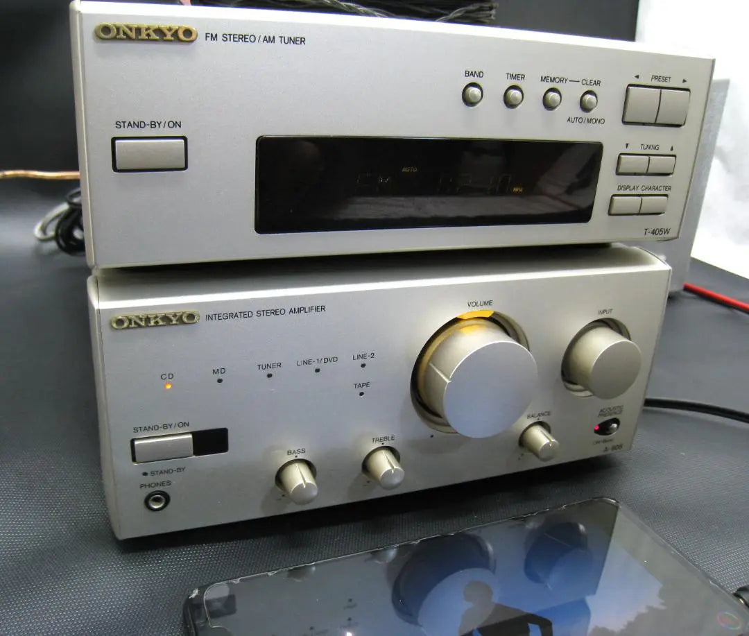 ONKYO Tuner + Amplifier Set T-405W + A905