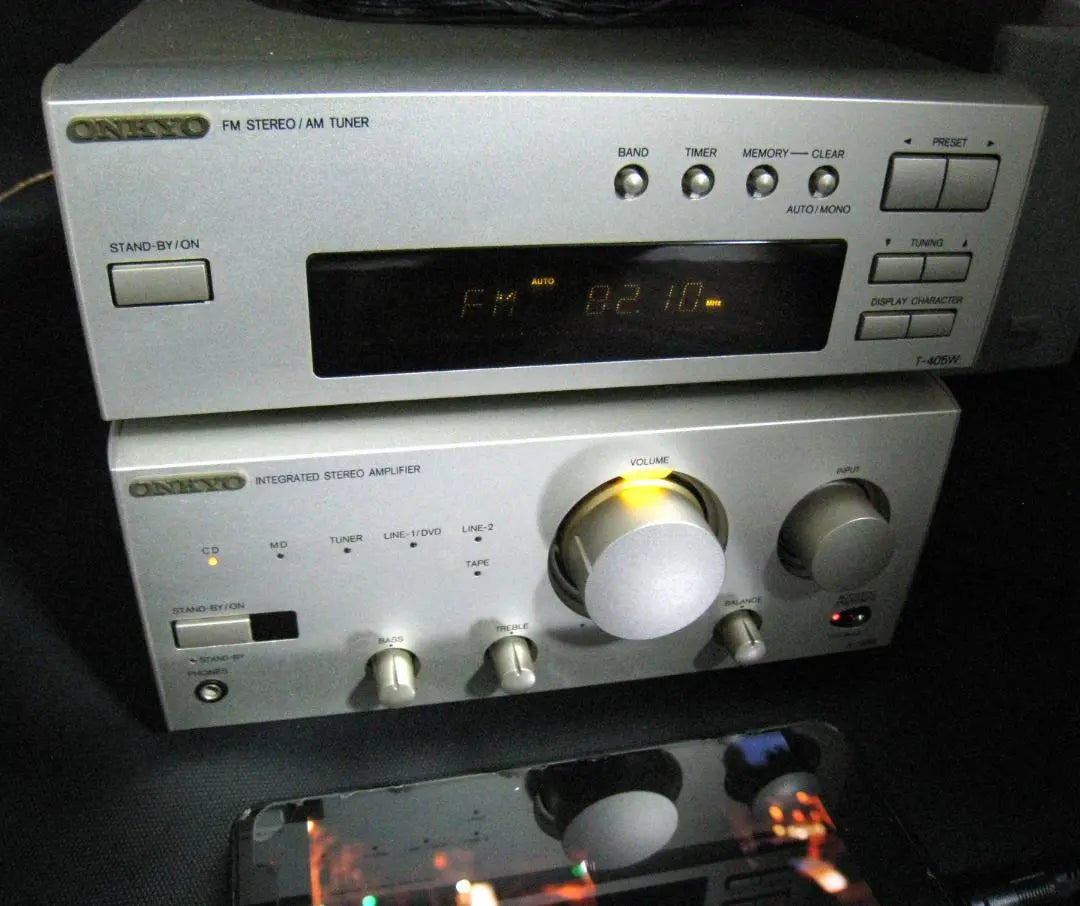 ONKYO Tuner + Amplifier Set T-405W + A905