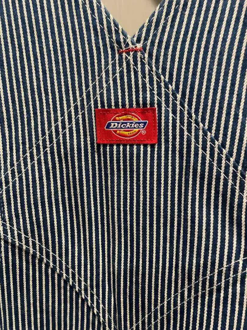 Dickey's Striped Overalls Men's 90s Vintage