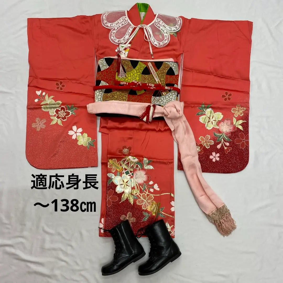 501agu34◎Shichi-Go-San 7-year-old girl Kimono only◎