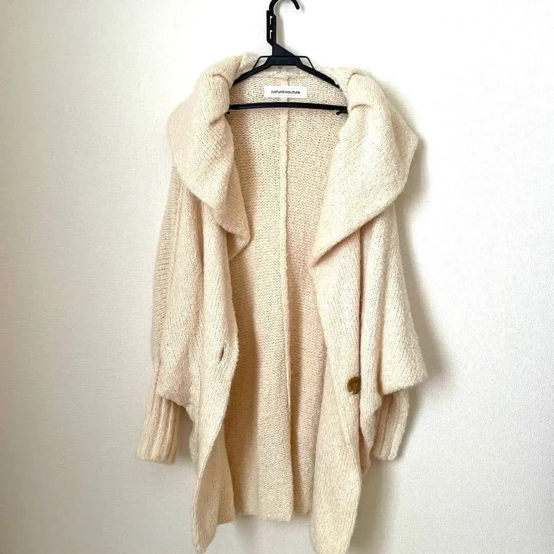 Fluffy and warm and cute ♡ Women's long cardigan