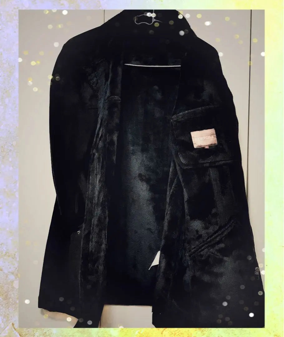 [Like new] Men's coat, black, autumn, winter, spring season, duffle coat