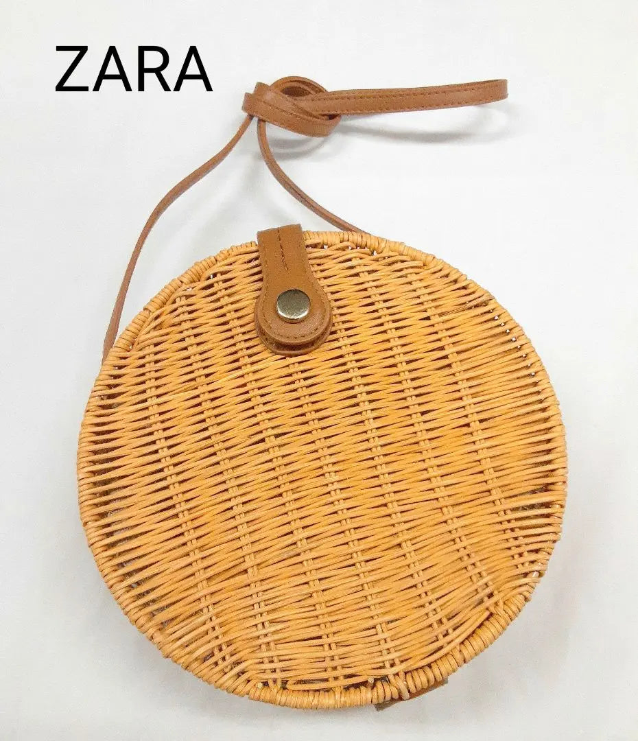 ZARA Basic Collection Rattan Shoulder Basket Bag