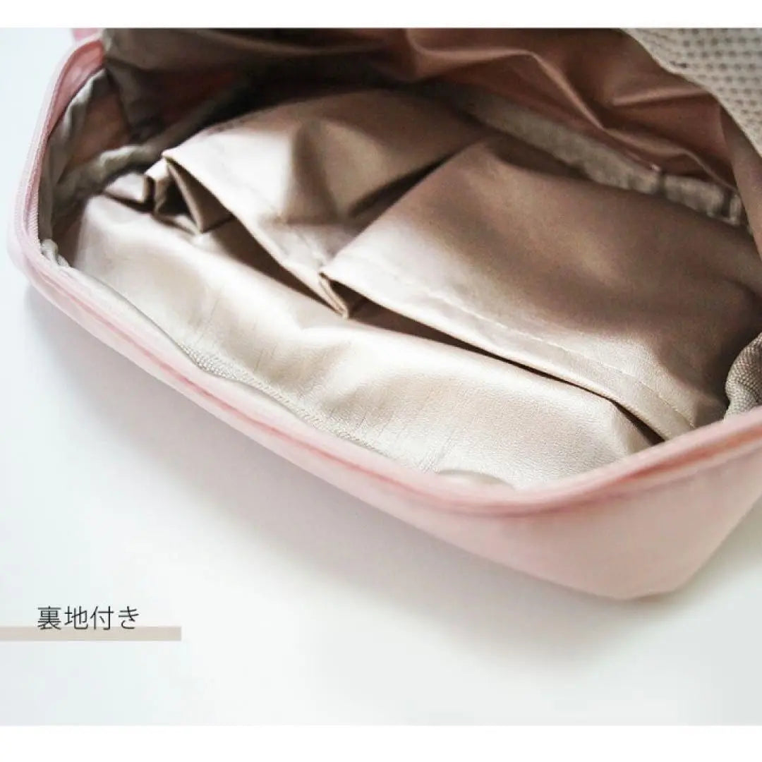 Makeup pouch, makeup pouch, small item holder, water-repellent, waterproof, portable, large capacity, gray