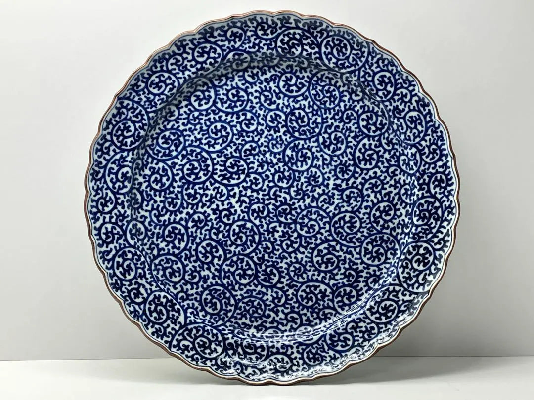 [Unused item] Kitamura Kazen large plate