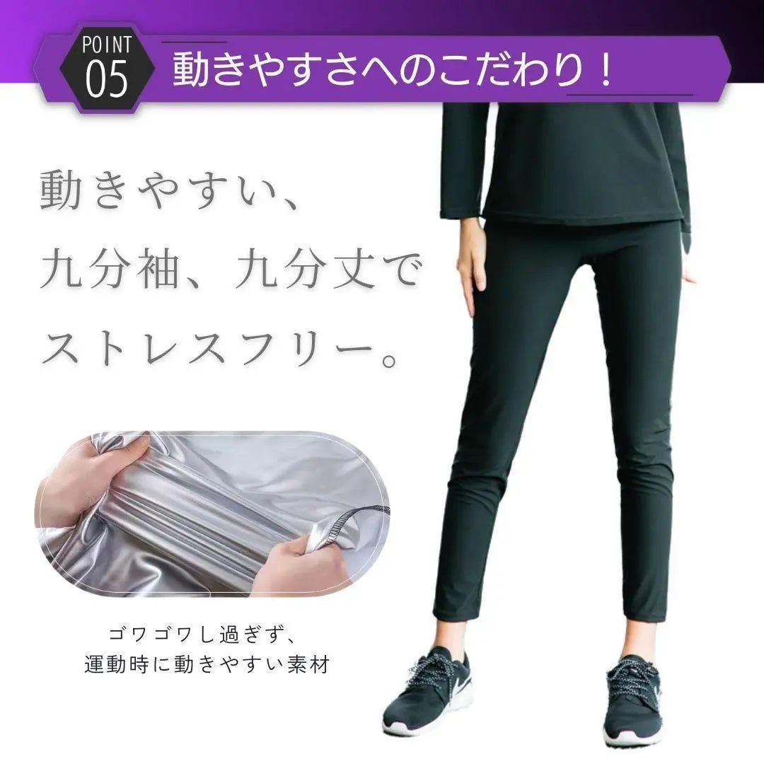 Sauna Suit Women's Upper / Ladies Diet Diet Sweat Washable XL R33-A | サウナスーツ レディース 上下セット ダイエット 発汗 洗える XL R33-a