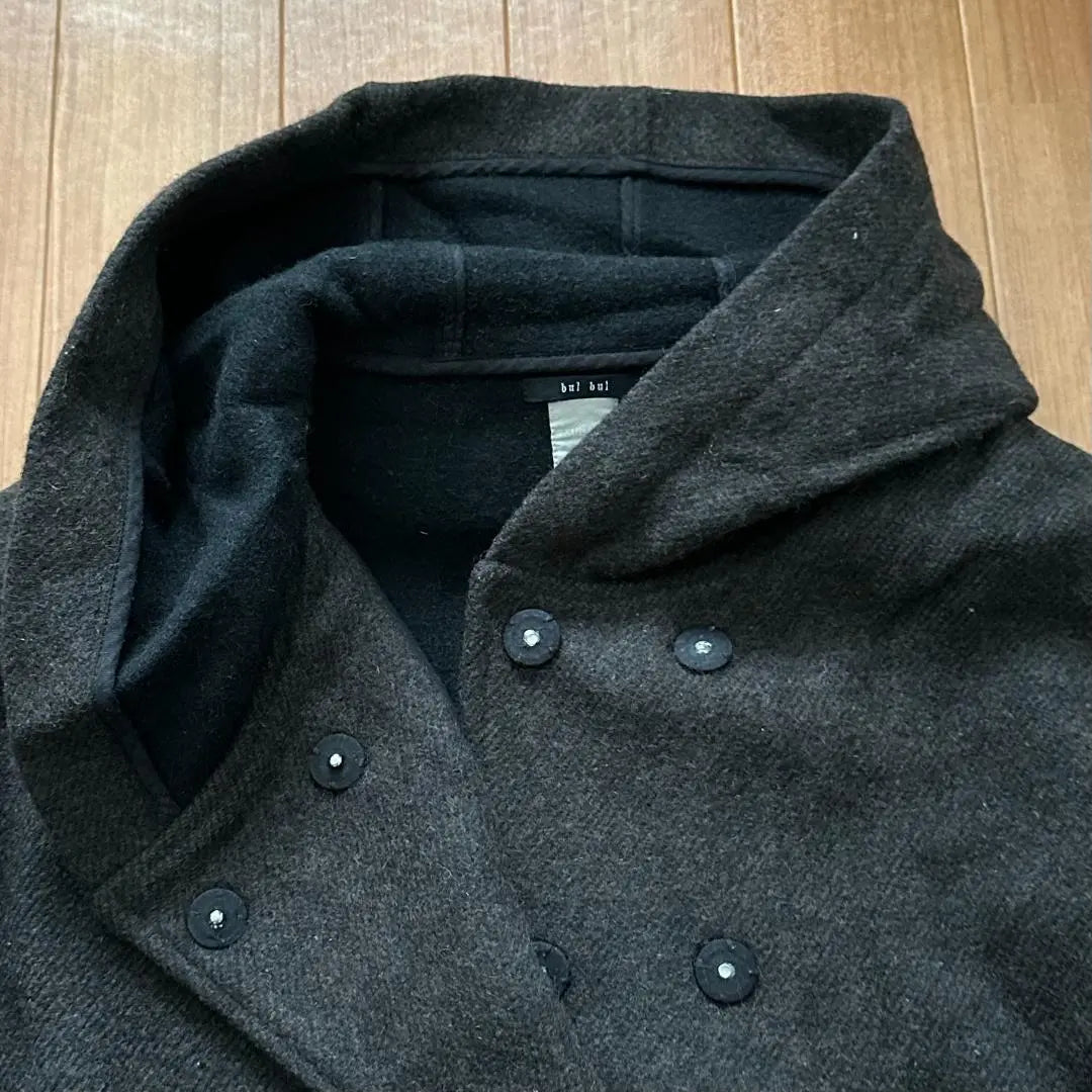 TSUHARU Melton Short Hood Middle Coat