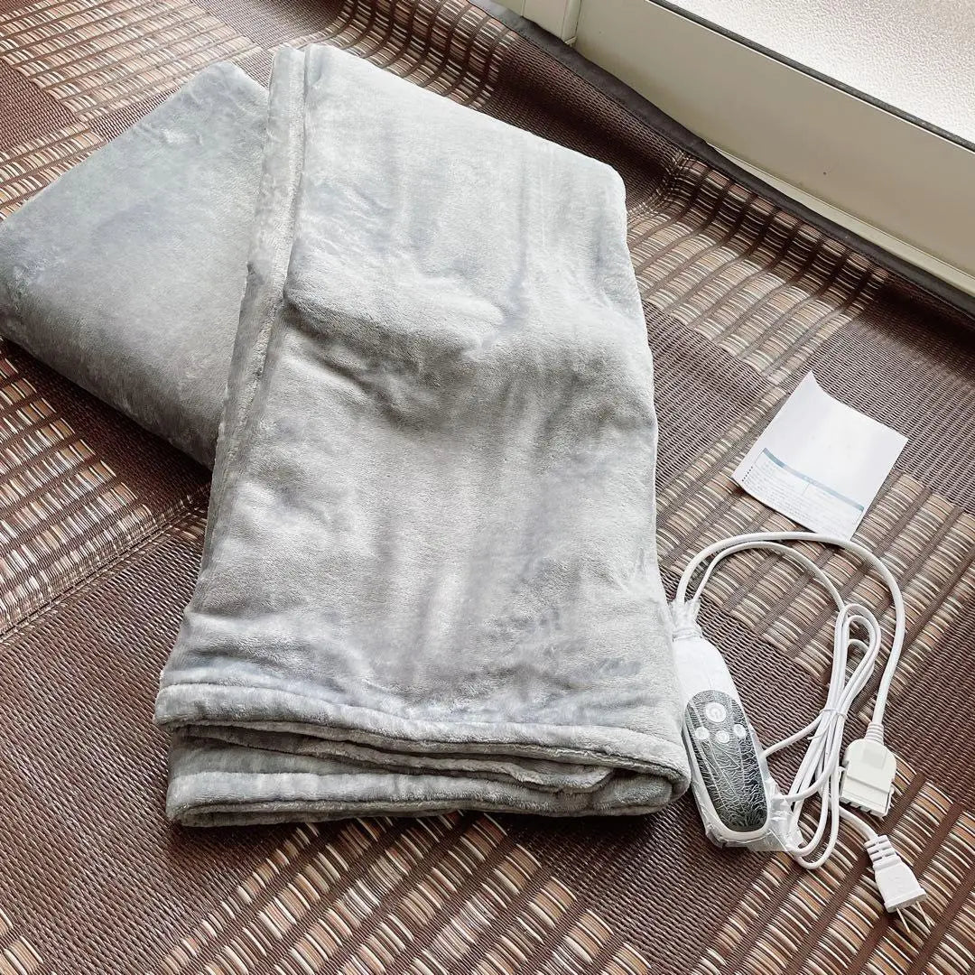 ☆Electric blanket, cold protection, warm, winter, 90 x 130 cm, light gray, 1 piece | ☆電気毛布　防寒　暖かい　冬　90×130cm ライトグレー　1枚