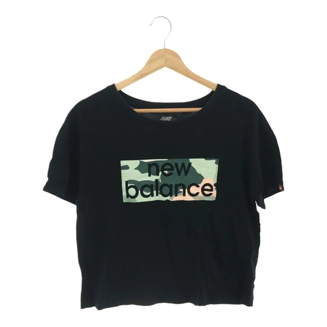 New Balance Tops T-shirt Cut and Sew Short Sleeve Women's Black M