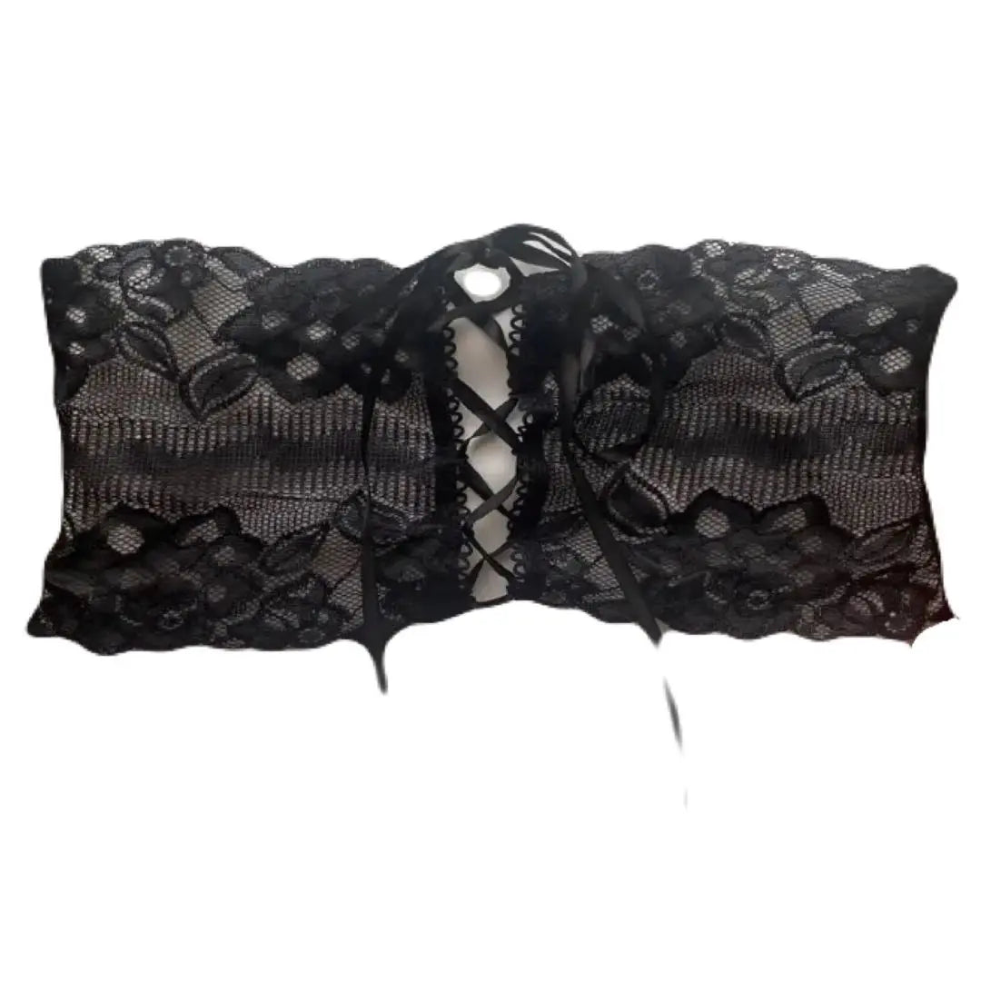 Cinturón tipo bustier con corsé de encaje negro, marca de cintura, nuevo sin usar, talla única