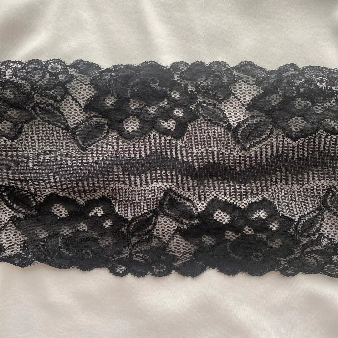 Cinturón tipo bustier con corsé de encaje negro, marca de cintura, nuevo sin usar, talla única