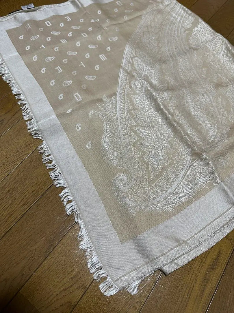 ETRO Beige Paisley Pattern Stole | ETRO ベージュ ペイズリー柄 ストール