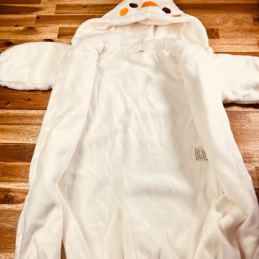 [T2] Baby Coverall Romper Chicken White 50-70