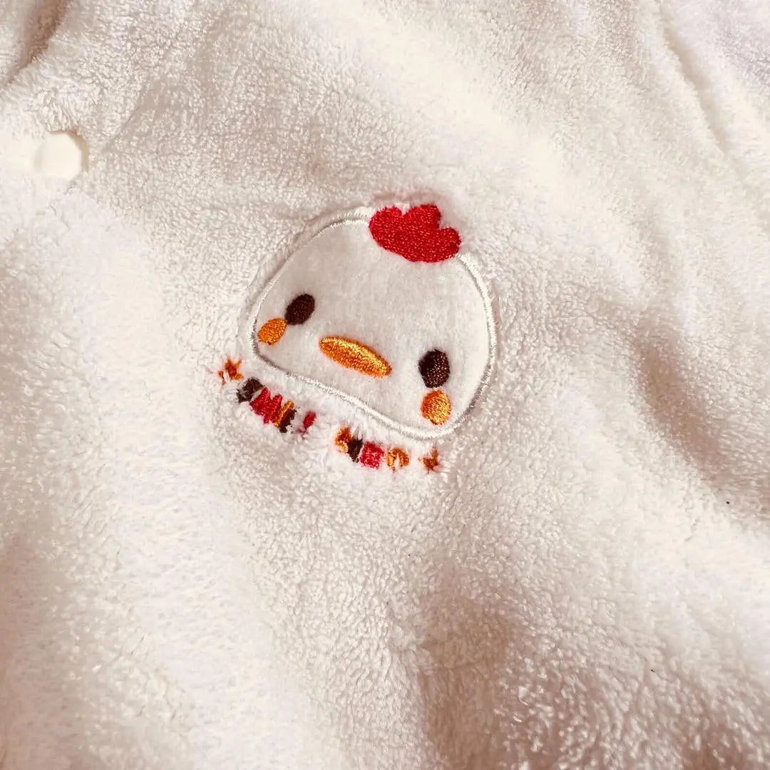 [T2] Baby Coverall Romper Chicken White 50-70