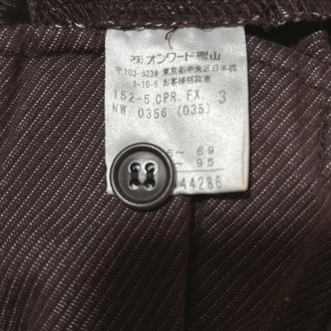 ♡ Ryojin [Kumikyoku Fam] (3) Corduroy pants onward Kashiyama cotton blend | ♡良品【クミキョクファム】(3) コーデュロイパンツ オンワード樫山 コットン混