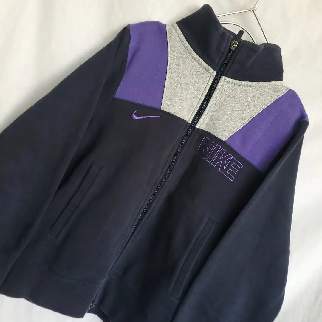 NIKE Logo Embroidery Zip-Up Sweatshirt Women's