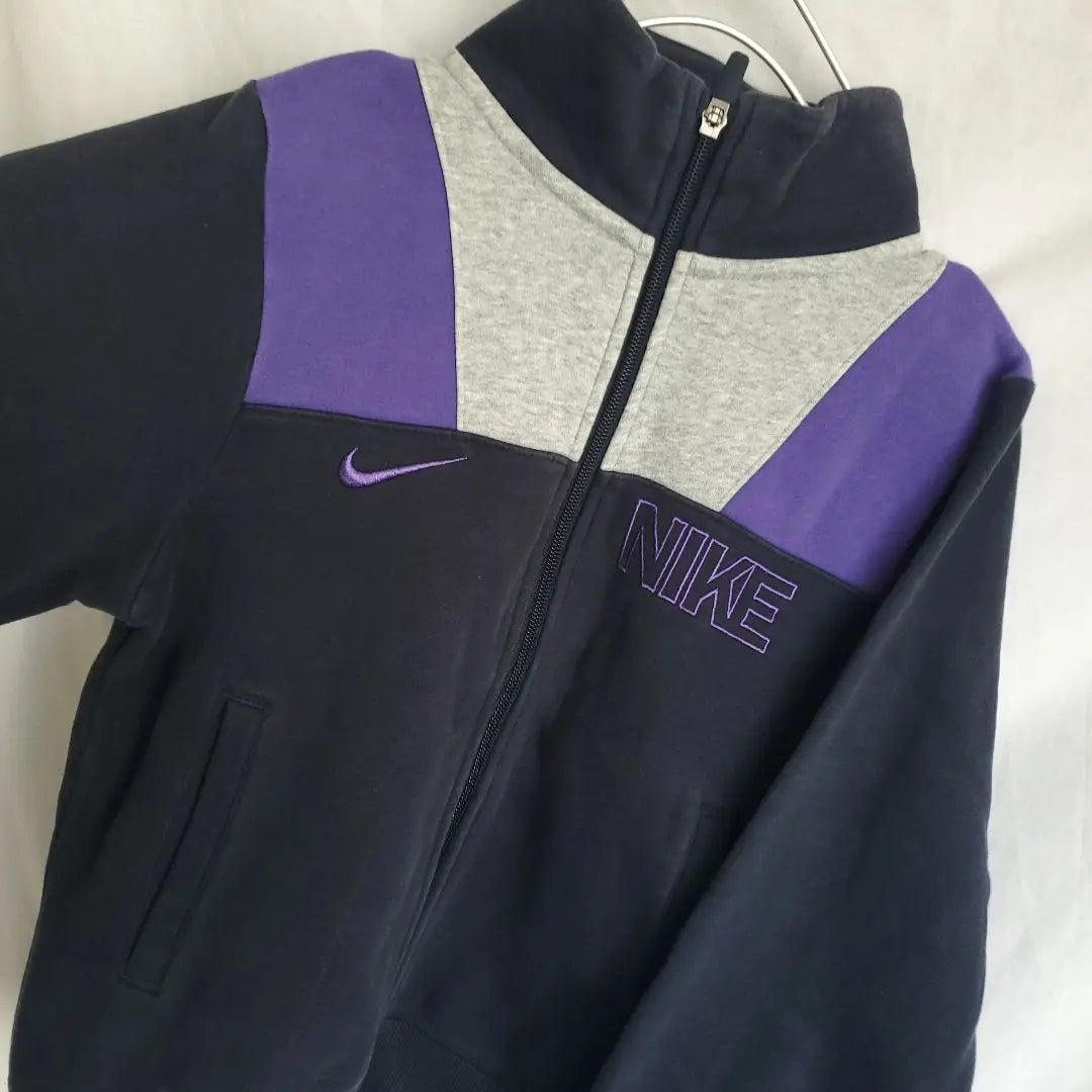 NIKE Logo Embroidery Zip-Up Sweatshirt Women's