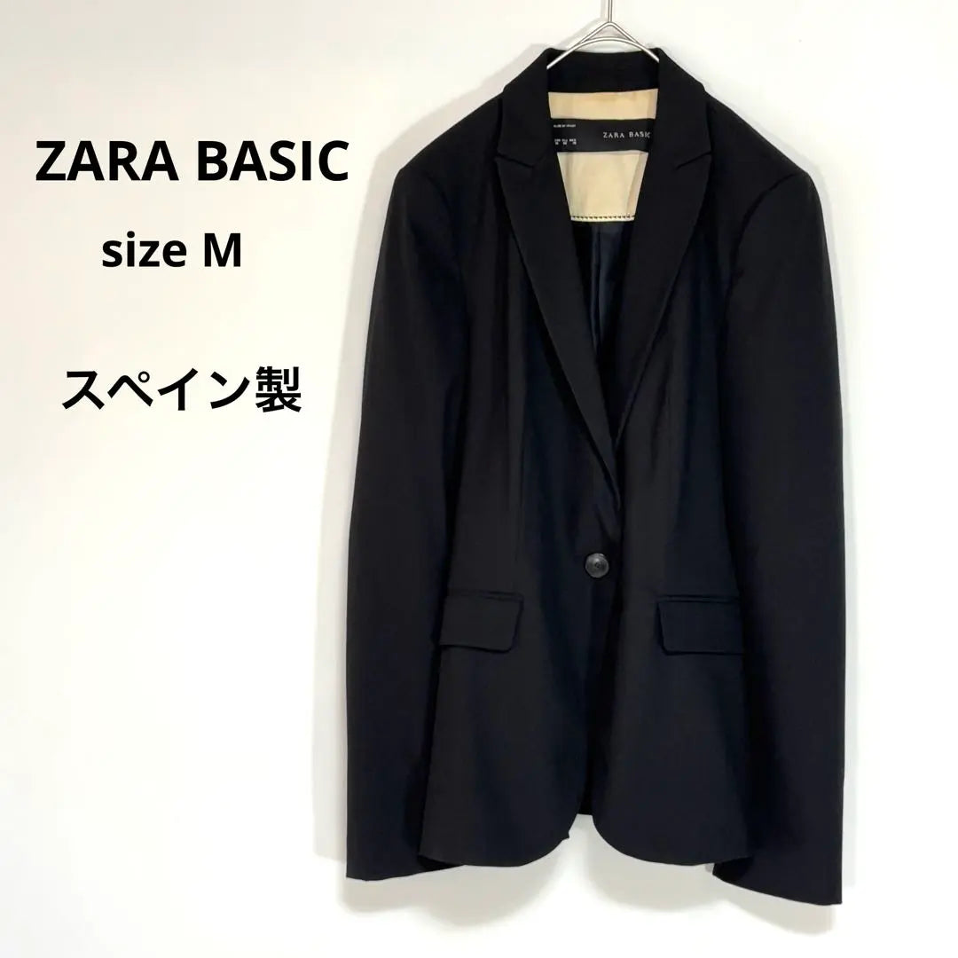 Zara Chaqueta Tailored M made M Negro Decoración Bolsillo Traducción | ザラ テーラードジャケット スペイン製 M ブラック 飾りポケット 訳あり