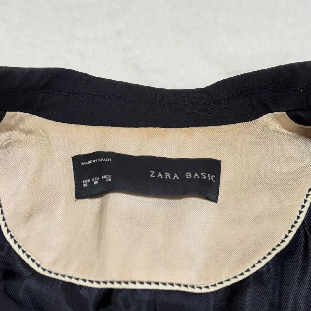 Zara Chaqueta Tailored M made M Negro Decoración Bolsillo Traducción | ザラ テーラードジャケット スペイン製 M ブラック 飾りポケット 訳あり