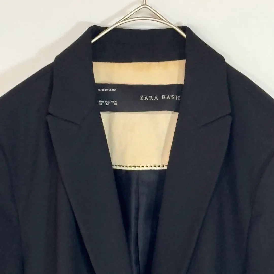 Zara Chaqueta Tailored M made M Negro Decoración Bolsillo Traducción | ザラ テーラードジャケット スペイン製 M ブラック 飾りポケット 訳あり