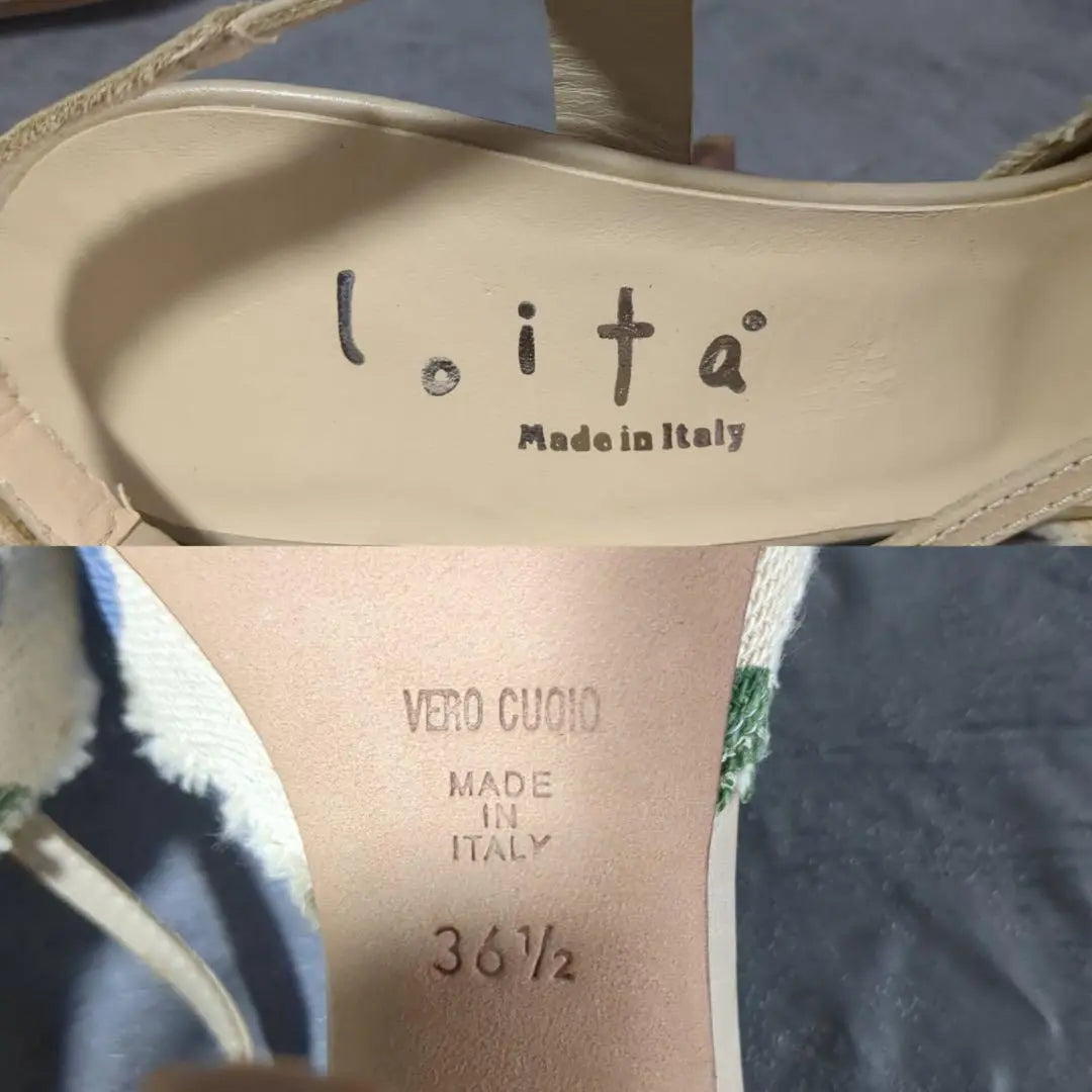 [LOITA] Reita (36 1/2) Polka dot cross strap mules