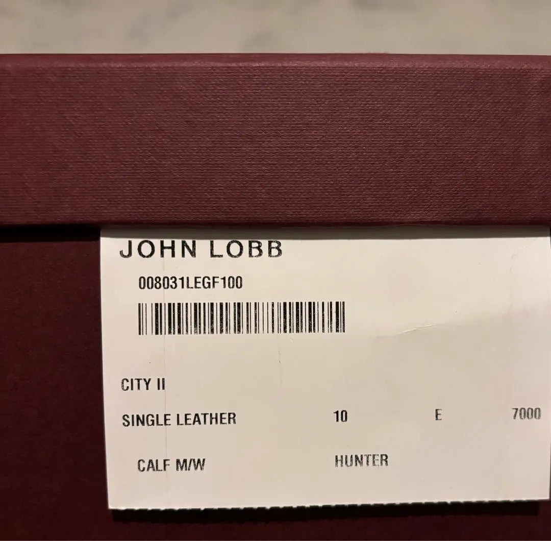 [Nuevo] Zapatos de negocios JOHN LOBB CITY2 Marrón 10E | 【新品】John Lobb CITY2 ビジネスシューズ ブラウン 10E