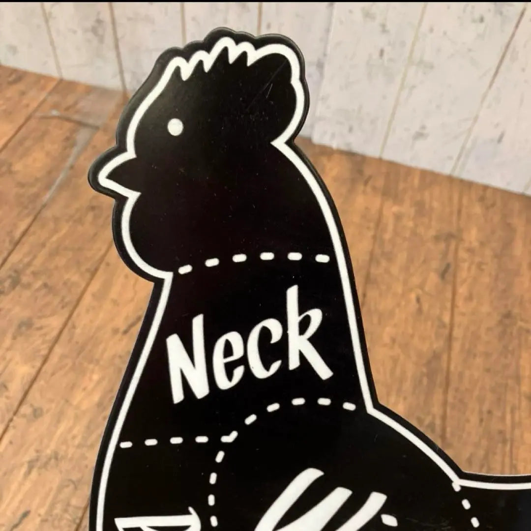 █ Signboard Tin Board Chicken Chicken Sign Plate Wall Hanging Object Signboard