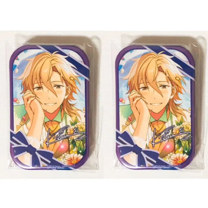 New ★Ensemble Stars ★UNDEAD [Hafu Kaoru] Ichiban Cafe ★ Square ★ Can Badge ★ 2-piece set