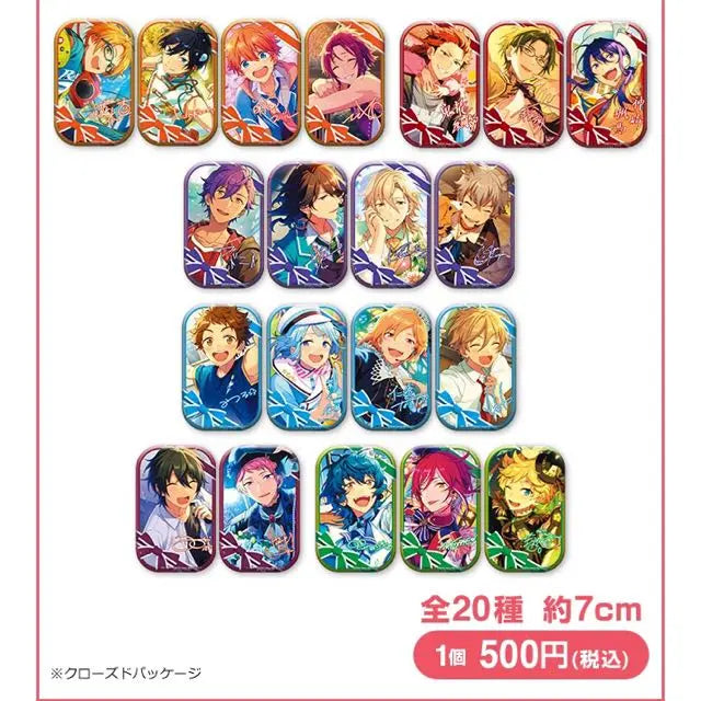 New ★Ensemble Stars ★UNDEAD [Hafu Kaoru] Ichiban Cafe ★ Square ★ Can Badge ★ 2-piece set