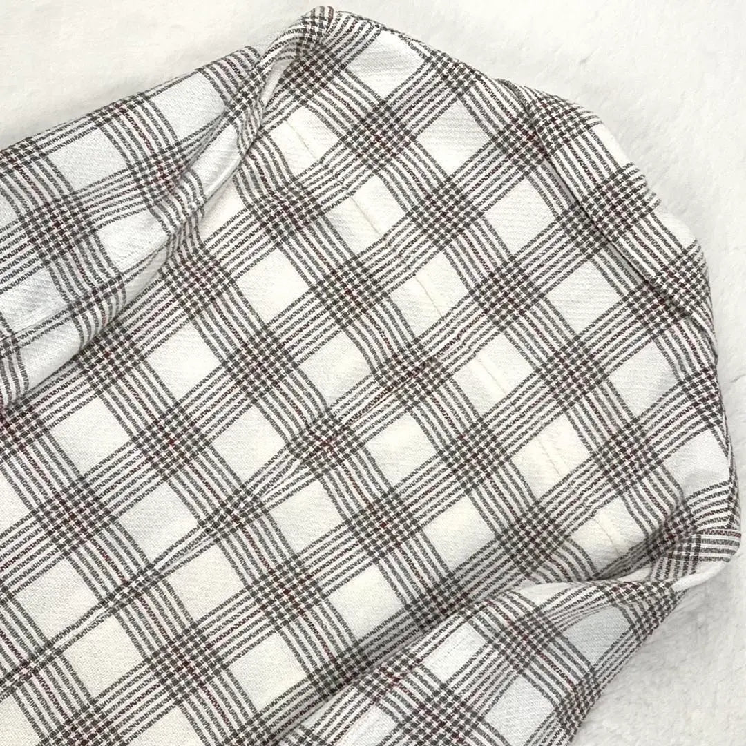 Brand new, unused T-JACKET Glen check pile uncon jacket M