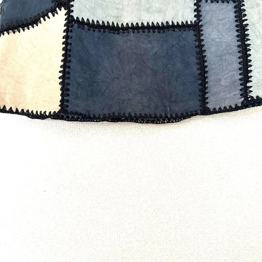 [Zara Woman] M color block design suede patchwork mini skirt