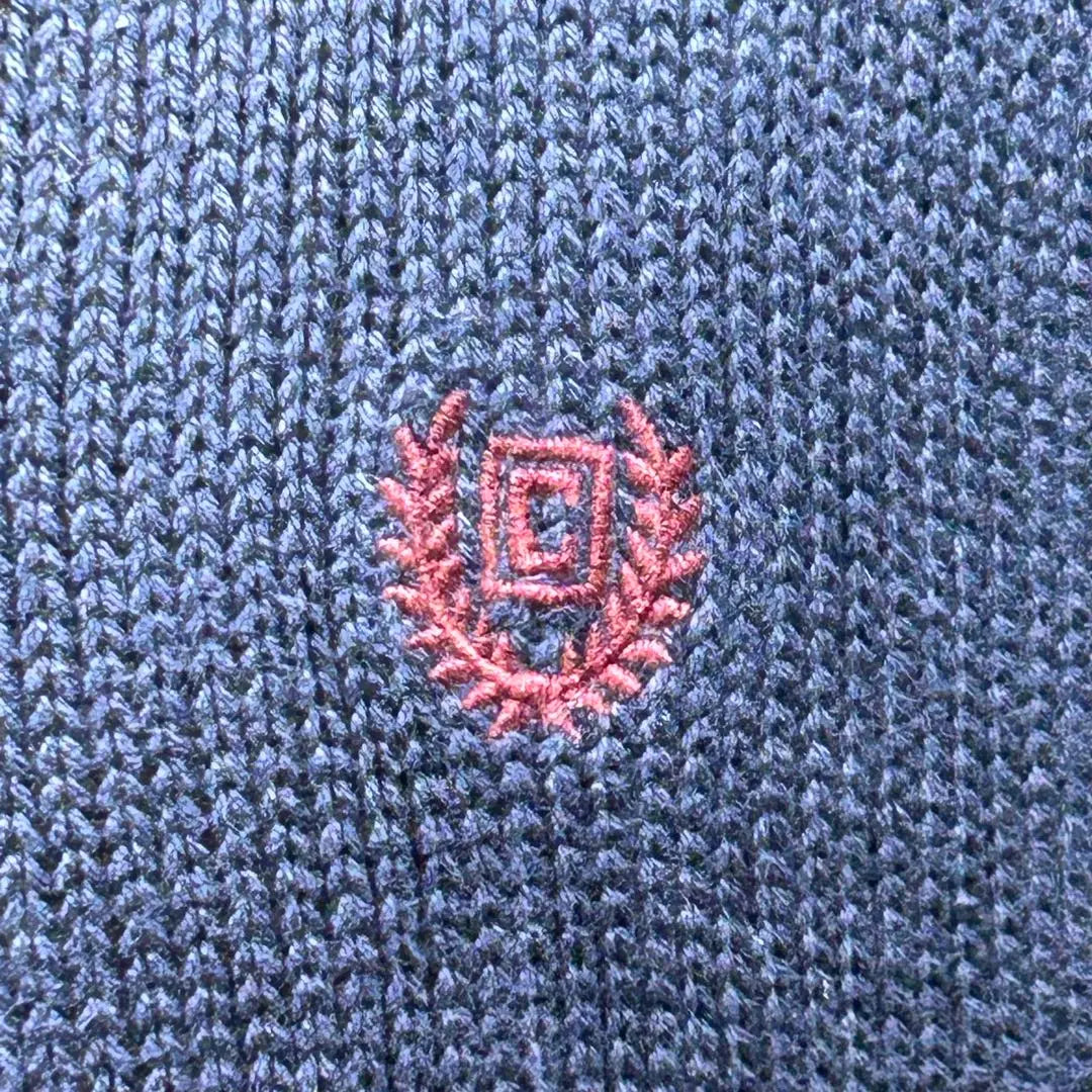 [Good Condition] CHAPS Ralph Lauren One Point Embroidered Logo Sweater Men's L