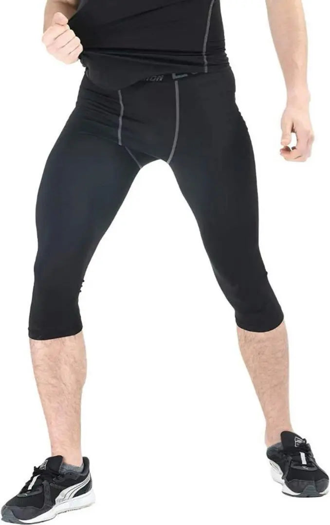 ⚡️7/7 length⚡️Men's Sports Tights Power Stretch Compression Tights M