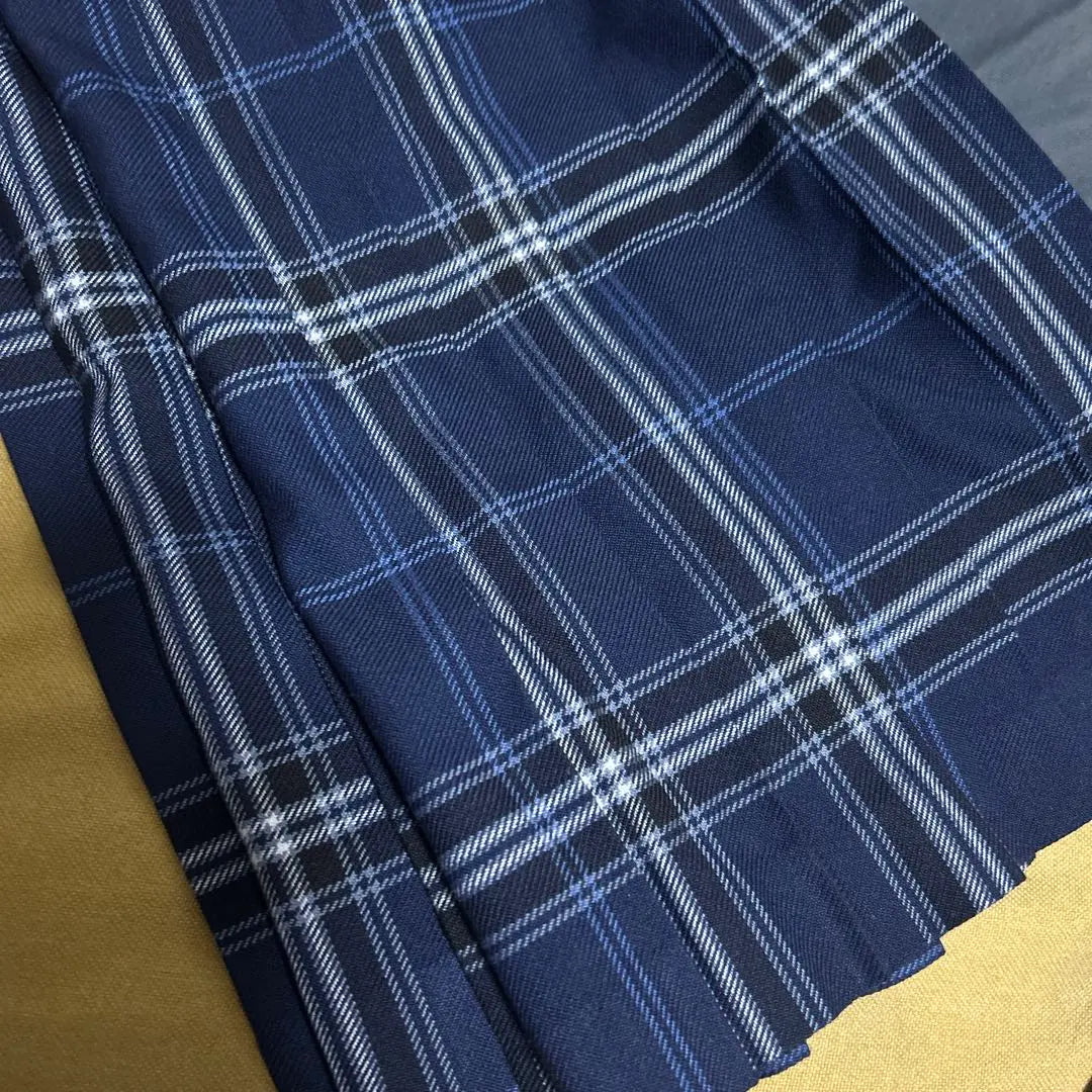 Checked skirt 165cm length 55cm entrance graduation ceremony uniform skirt