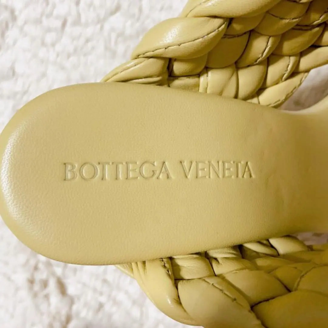 Buen estado ☆ Agotado BOTTEGA BENETA BV sandalias curvas Tapioca 35.5