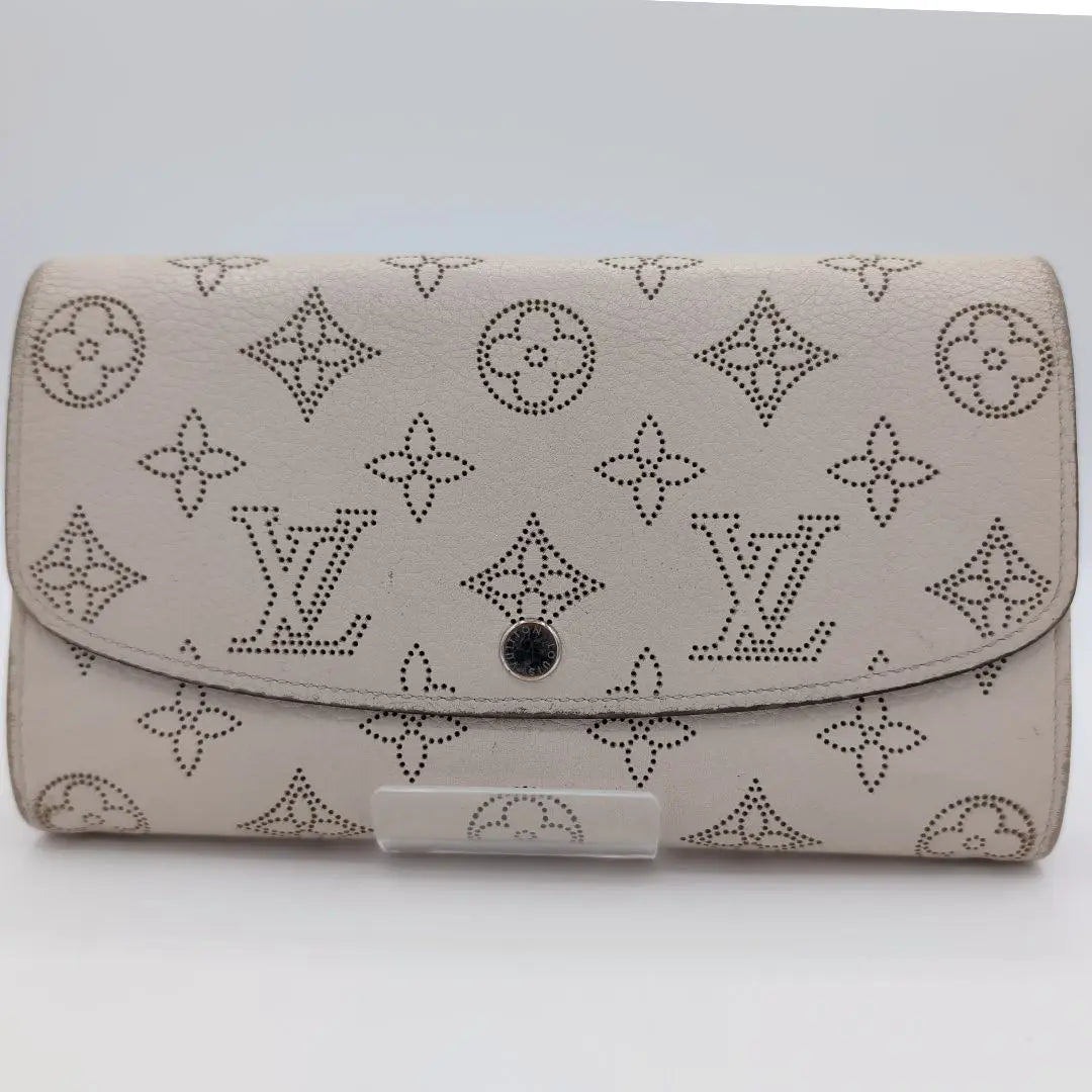 Vuitton VUITTON Mahina Portefeuilleis Long Wallet Leather Leather