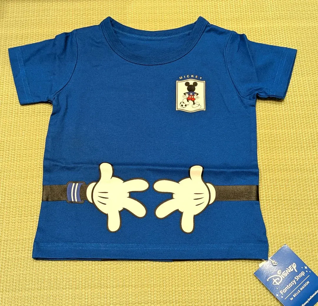 Camiseta Mickey Kids diseño fútbol 90cm | ミッキー キッズTサッカーデザイン 90cm