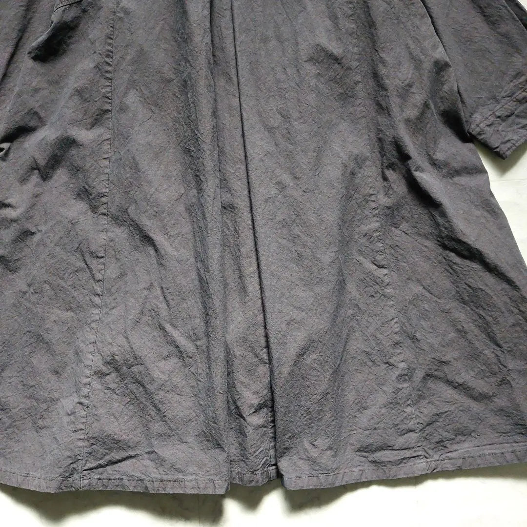 22ss Nestrobe Superima Cotton Linen Dolman Tent Coat F