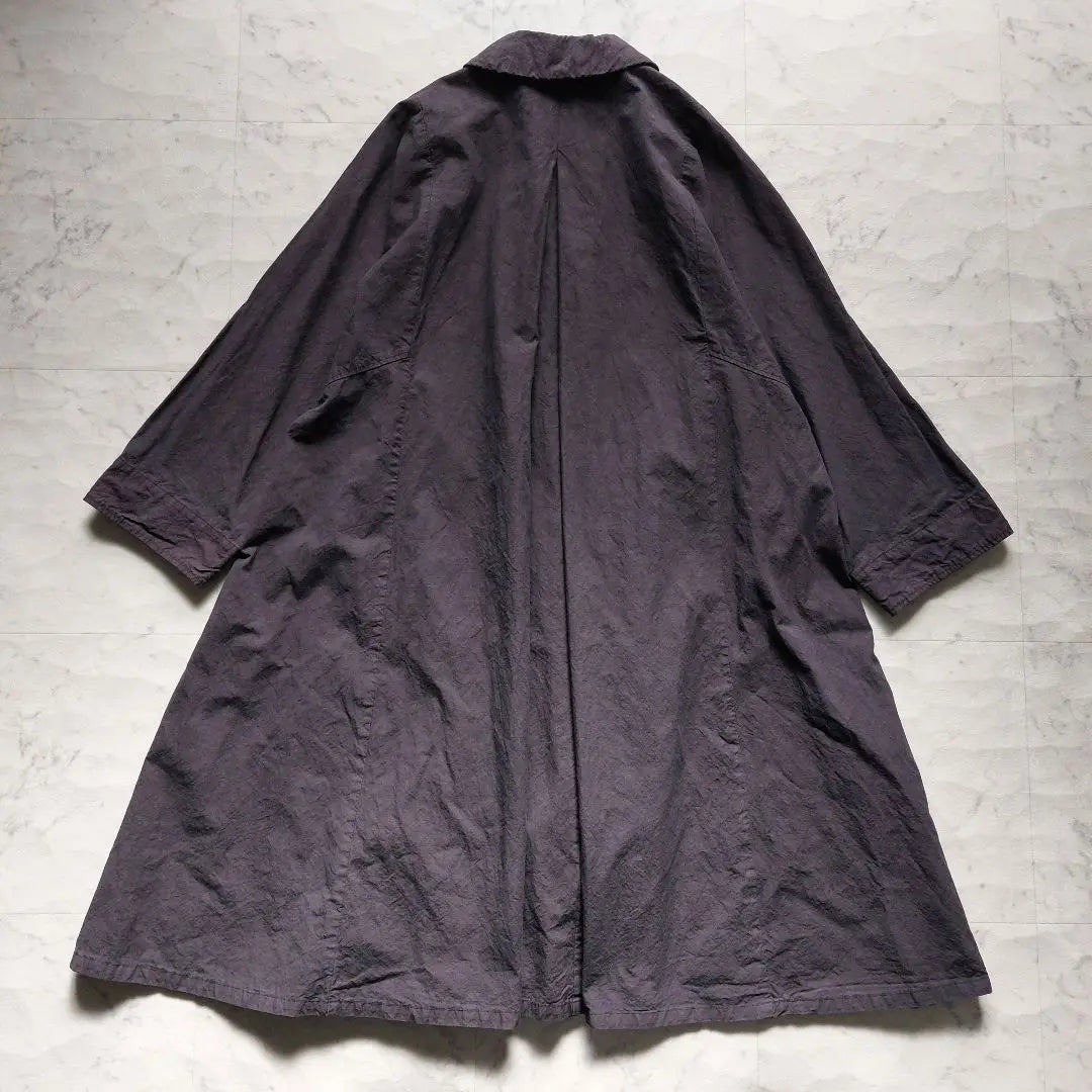 22ss Nestrobe Superima Cotton Linen Dolman Tent Coat F